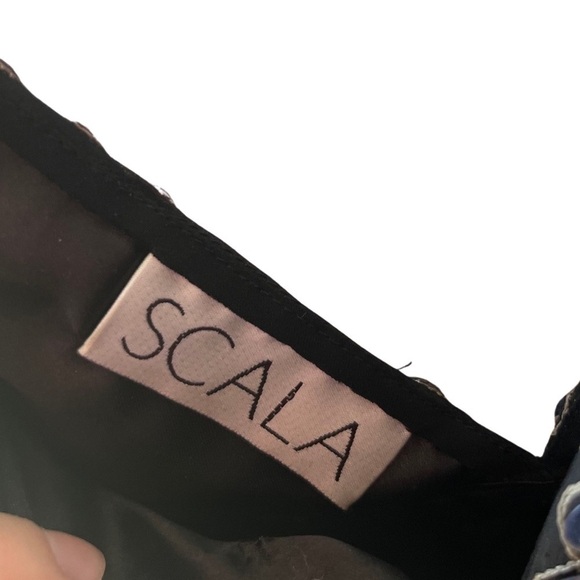 SCALA 100% Silk Designer Sequin Dress - Picture 2 of 6